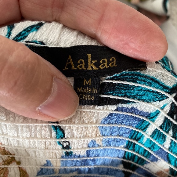 Aakaa Tropical Floral Print Flowy Halter Maxi Dress - Picture 8 of 13